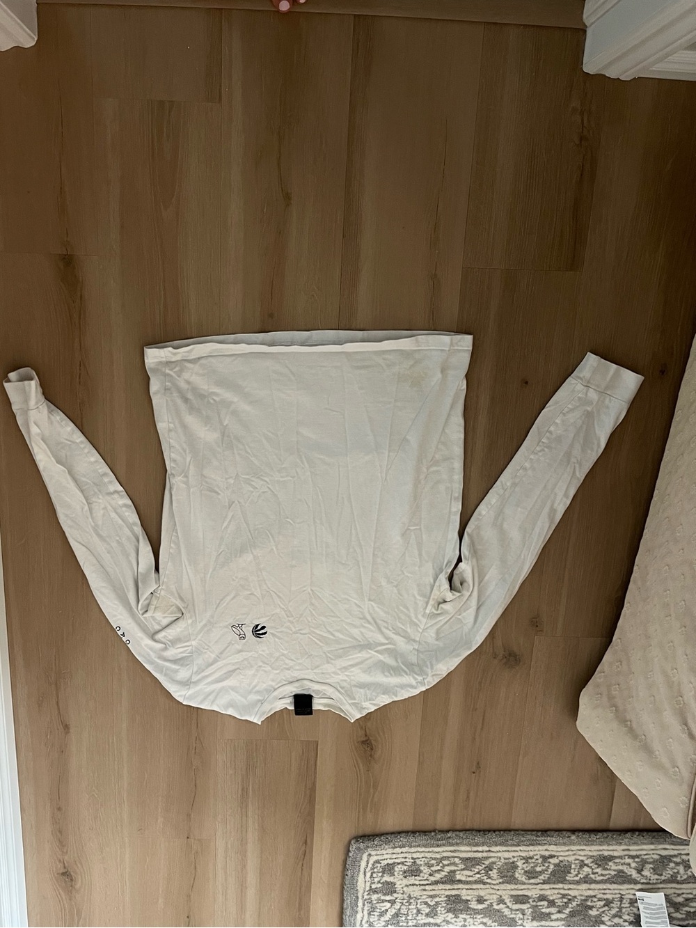 OVO Raptors White Long Sleeve Tee